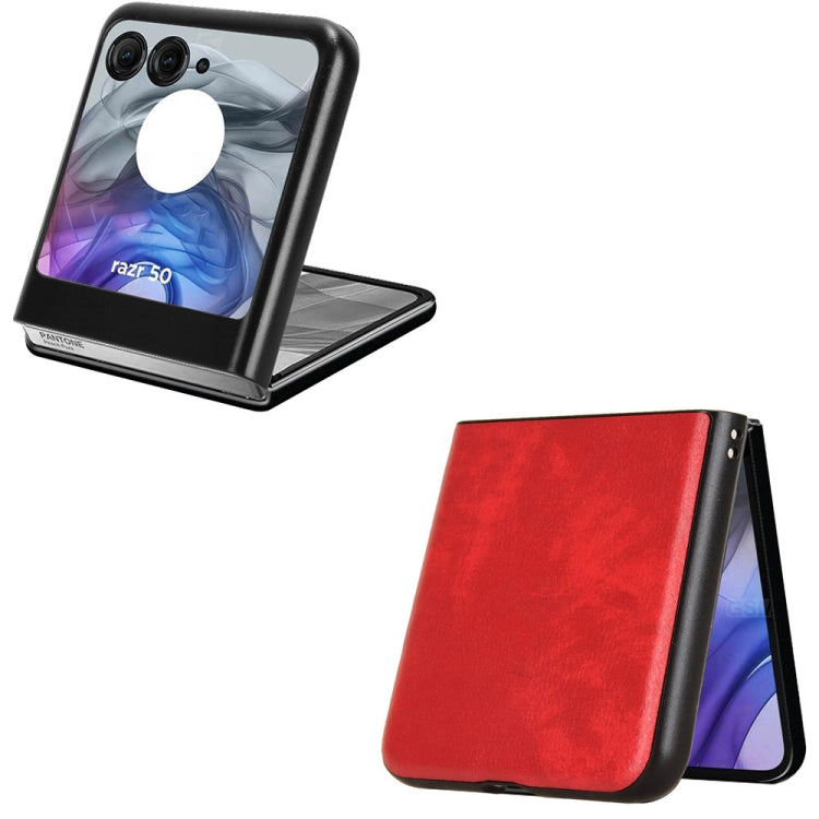 For Motorola Razr 50 Litchi Texture Back Cover Phone Case
