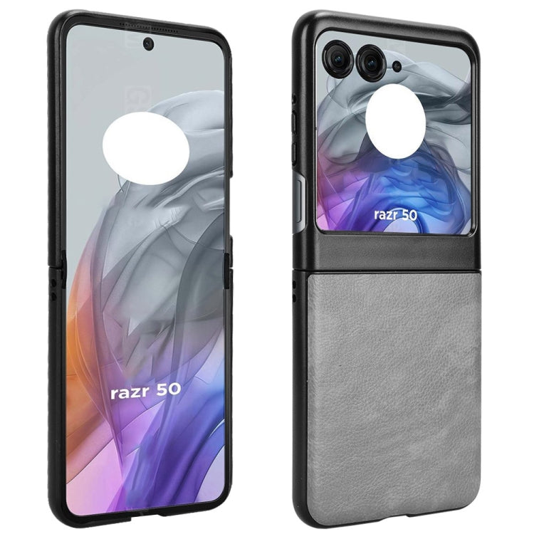 For Motorola Razr 50 Litchi Texture Back Cover Phone Case