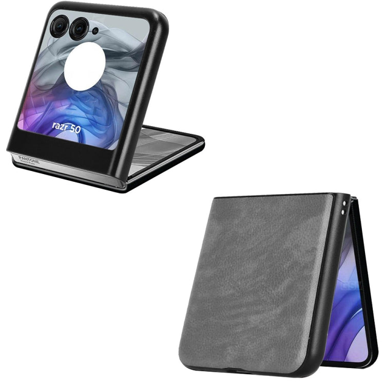 For Motorola Razr 50 Litchi Texture Back Cover Phone Case