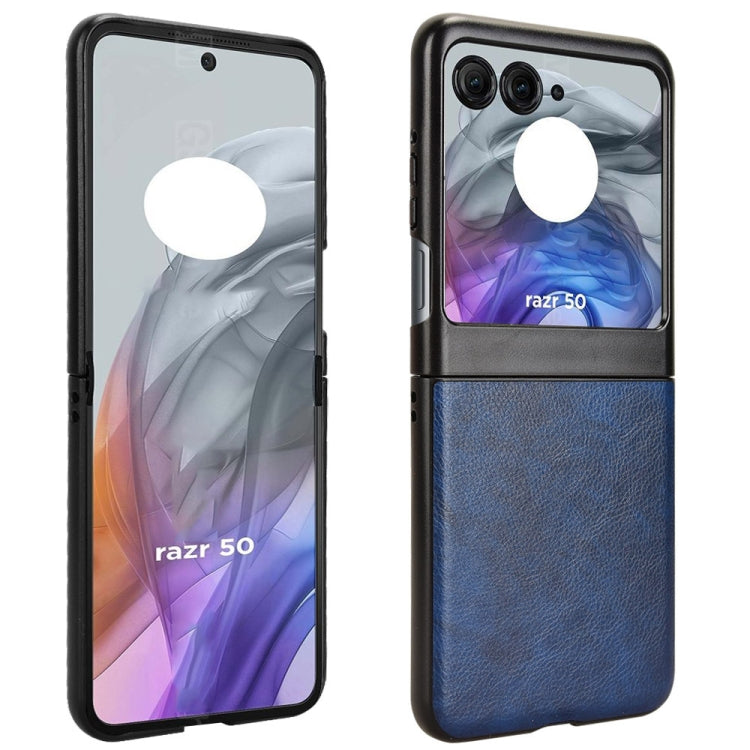 For Motorola Razr 50 Litchi Texture Back Cover Phone Case