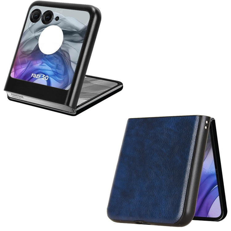 For Motorola Razr 50 Litchi Texture Back Cover Phone Case