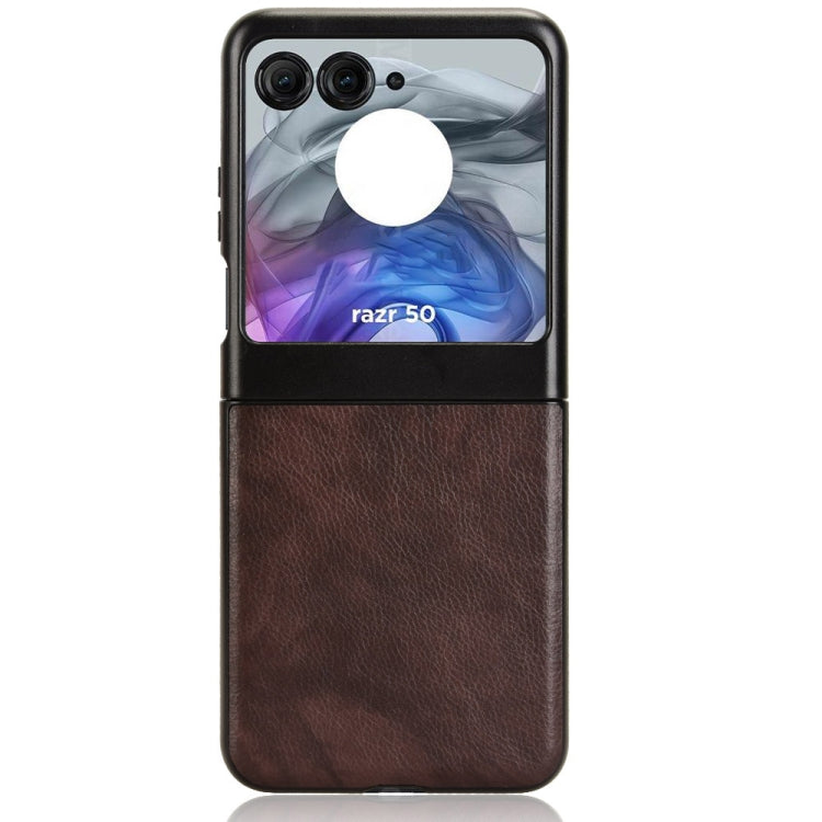 For Motorola Razr 50 Litchi Texture Back Cover Phone Case