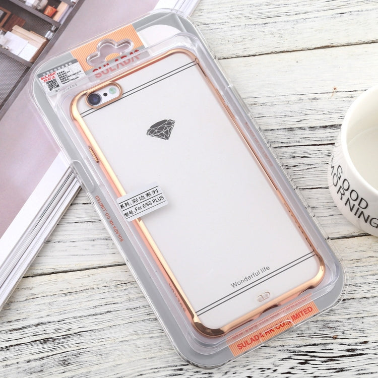 For iPhone 6 Plus / 6s Plus SULADA Colorful Edge Series Shockproof TPU + Electroplated Edge Protective Case