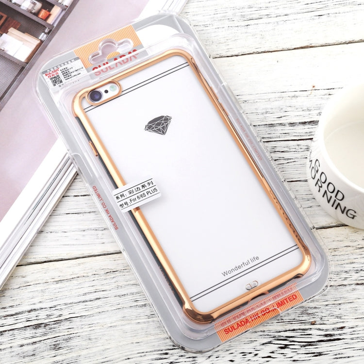 For iPhone 6 Plus / 6s Plus SULADA Colorful Edge Series Shockproof TPU + Electroplated Edge Protective Case