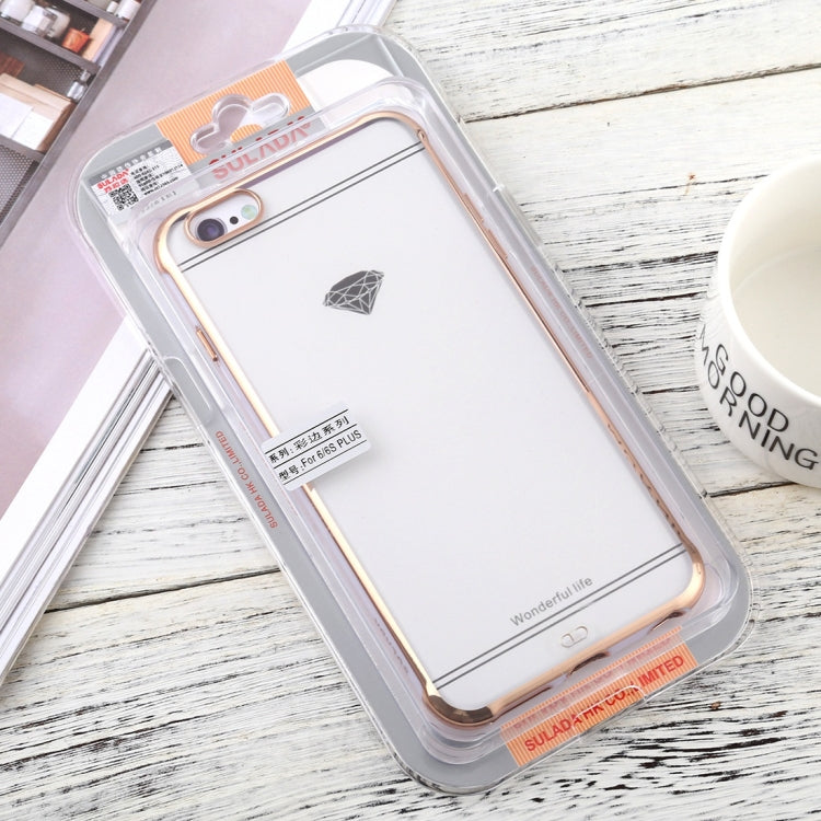 For iPhone 6 Plus / 6s Plus SULADA Colorful Edge Series Shockproof TPU + Electroplated Edge Protective Case