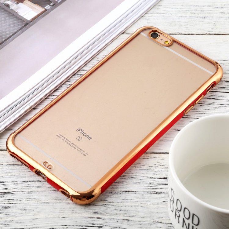 For iPhone 6 Plus / 6s Plus SULADA Colorful Edge Series Shockproof TPU + Electroplated Edge Protective Case