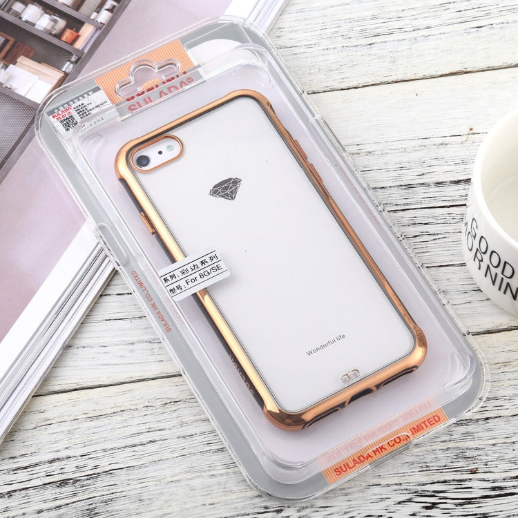 For iPhone 8 / 7 SULADA Colorful Edge Series Shockproof TPU + Electroplated Edge Protective Case