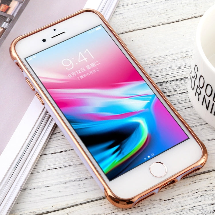 For iPhone 8 / 7 SULADA Colorful Edge Series Shockproof TPU + Electroplated Edge Protective Case