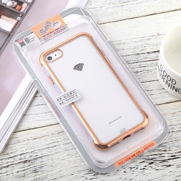 For iPhone 8 / 7 SULADA Colorful Edge Series Shockproof TPU + Electroplated Edge Protective Case
