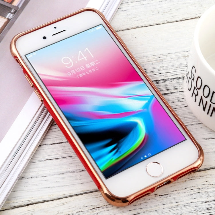 For iPhone 8 / 7 SULADA Colorful Edge Series Shockproof TPU + Electroplated Edge Protective Case