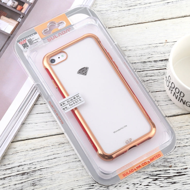 For iPhone 8 / 7 SULADA Colorful Edge Series Shockproof TPU + Electroplated Edge Protective Case