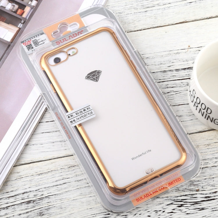 For iPhone 7 Plus / 8 Plus SULADA Colorful Edge Series Shockproof TPU + Electroplated Edge Protective Case