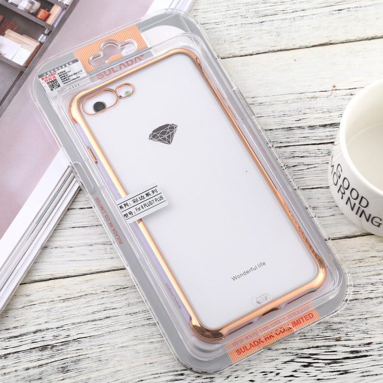 For iPhone 7 Plus / 8 Plus SULADA Colorful Edge Series Shockproof TPU + Electroplated Edge Protective Case