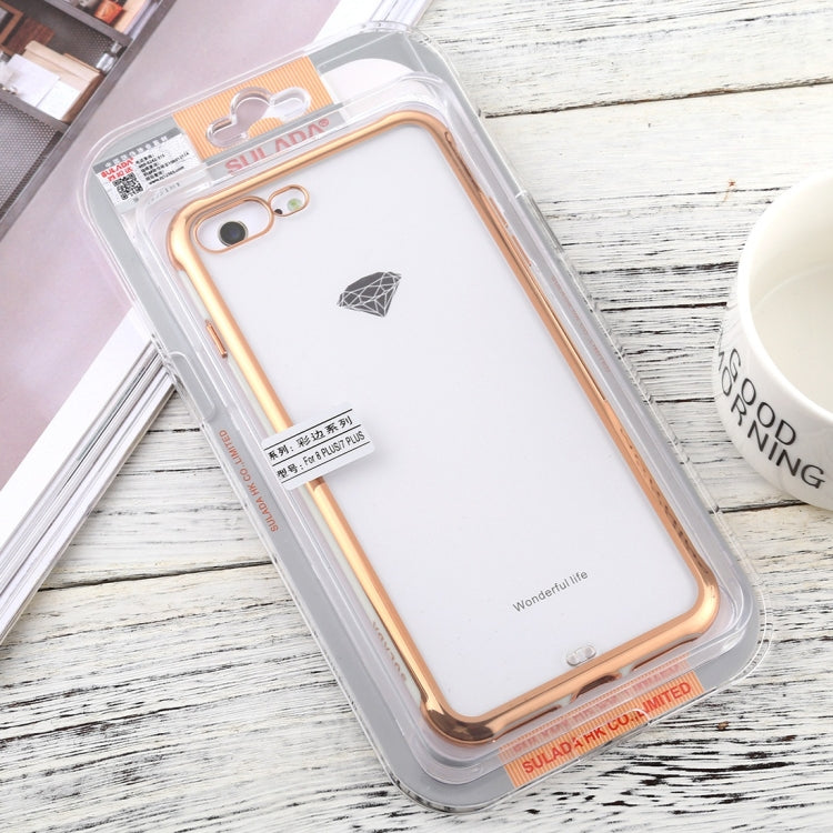For iPhone 7 Plus / 8 Plus SULADA Colorful Edge Series Shockproof TPU + Electroplated Edge Protective Case
