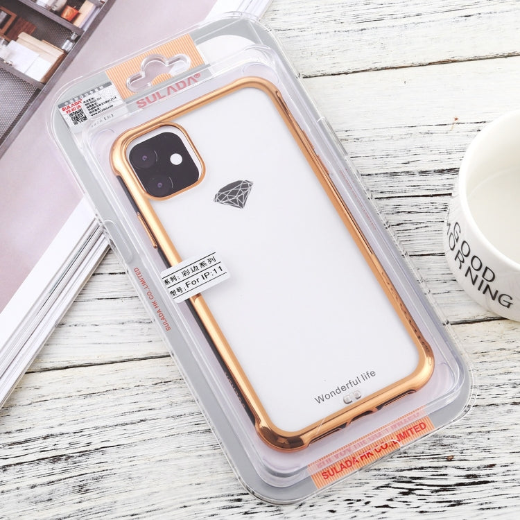 For iPhone 11 SULADA Colorful Edge Series Shockproof TPU + Electroplated Edge Protective Case