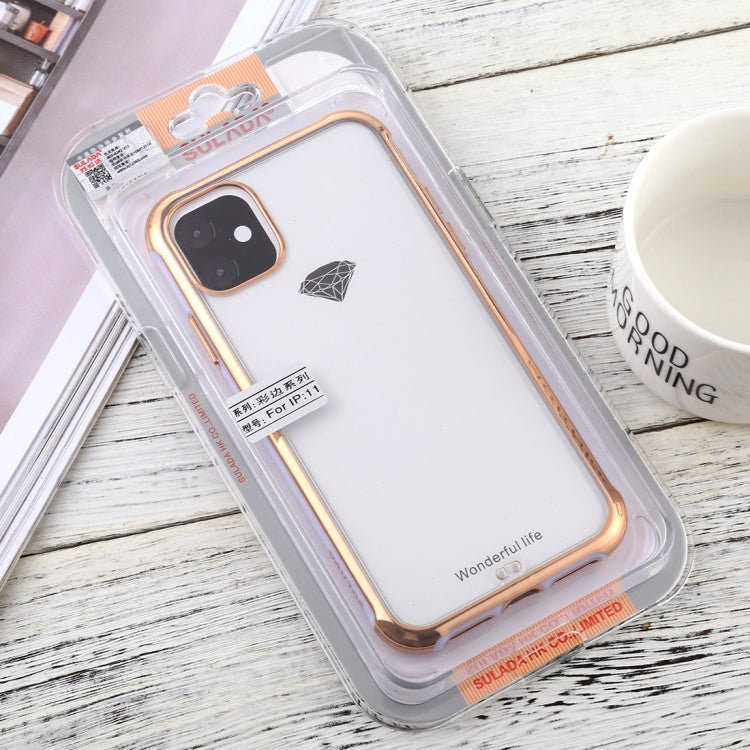 For iPhone 11 SULADA Colorful Edge Series Shockproof TPU + Electroplated Edge Protective Case