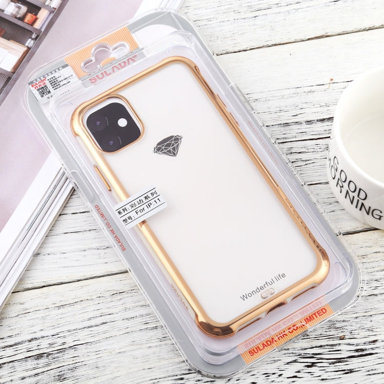 For iPhone 11 SULADA Colorful Edge Series Shockproof TPU + Electroplated Edge Protective Case
