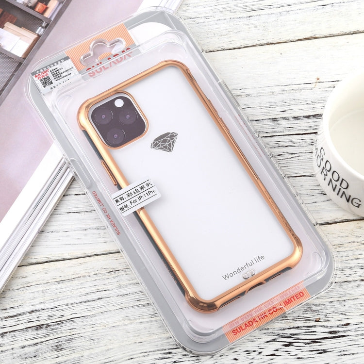 For iPhone 11 Pro SULADA Colorful Edge Series Shockproof TPU + Electroplated Edge Protective Case