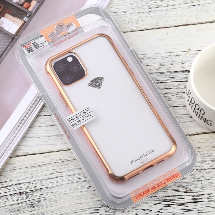 For iPhone 11 Pro Max SULADA Colorful Edge Series Shockproof TPU + Electroplated Edge Protective Case