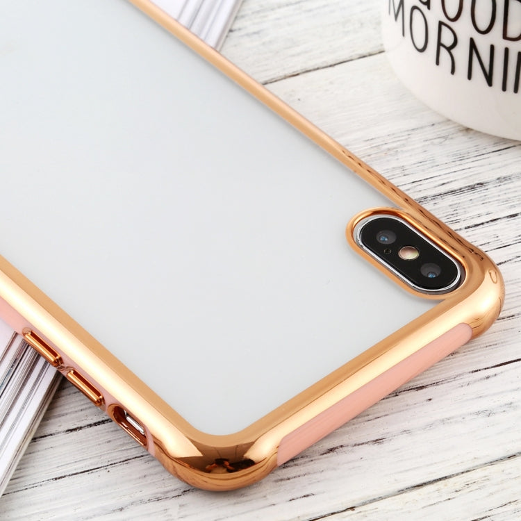For iPhone X / XS SULADA Colorful Edge Series Shockproof TPU + Electroplated Edge Protective Case