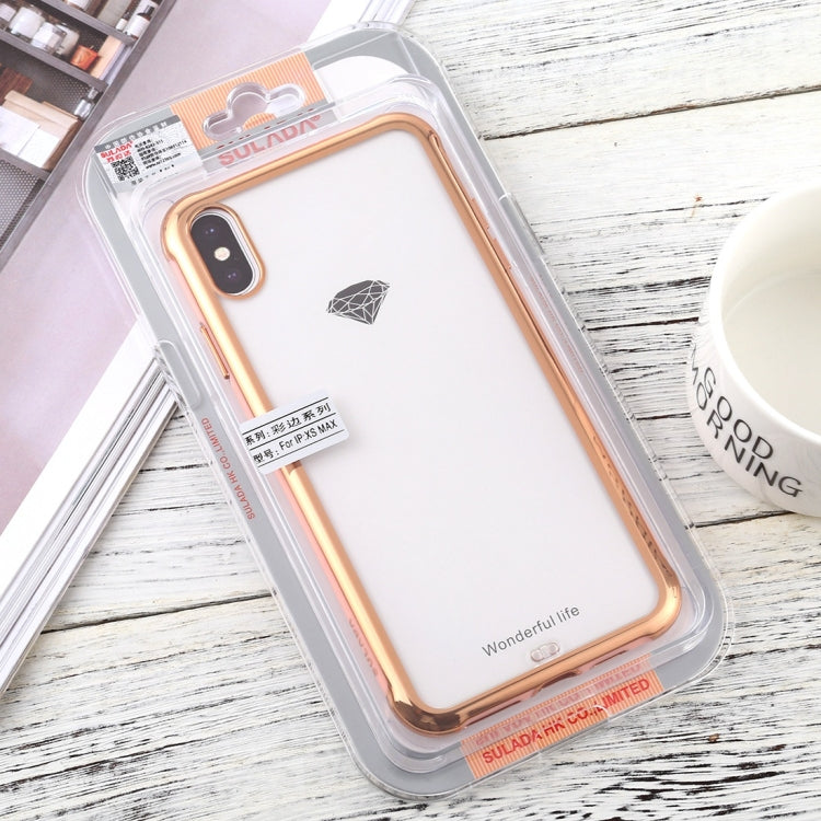 For iPhone X / XS SULADA Colorful Edge Series Shockproof TPU + Electroplated Edge Protective Case