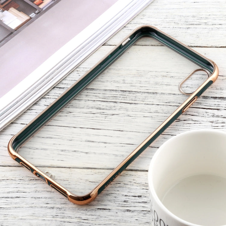 For iPhone X / XS SULADA Colorful Edge Series Shockproof TPU + Electroplated Edge Protective Case