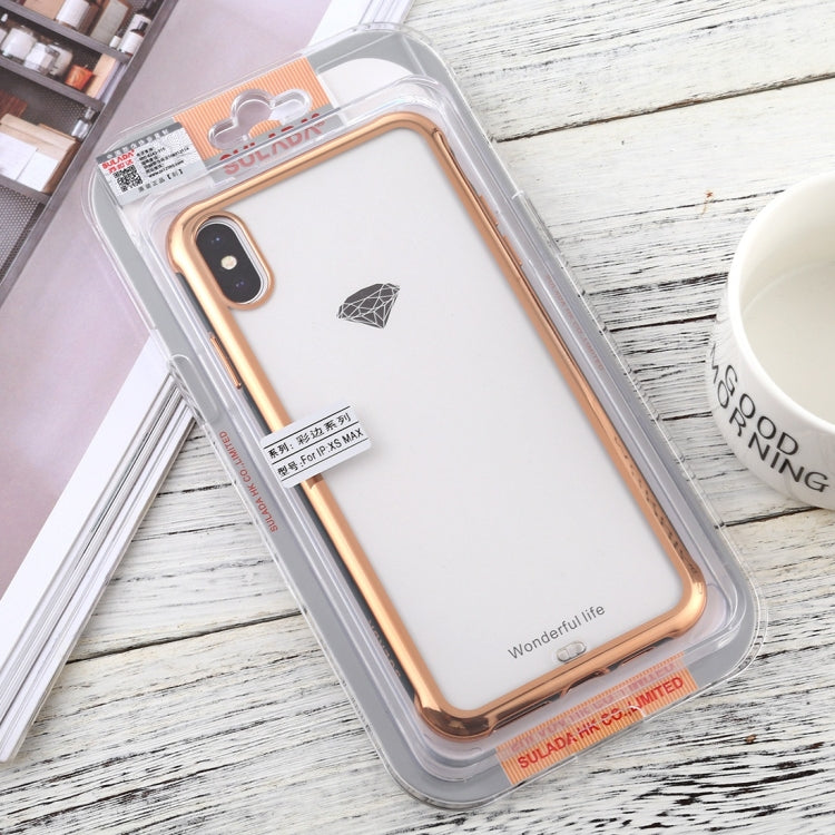 For iPhone X / XS SULADA Colorful Edge Series Shockproof TPU + Electroplated Edge Protective Case