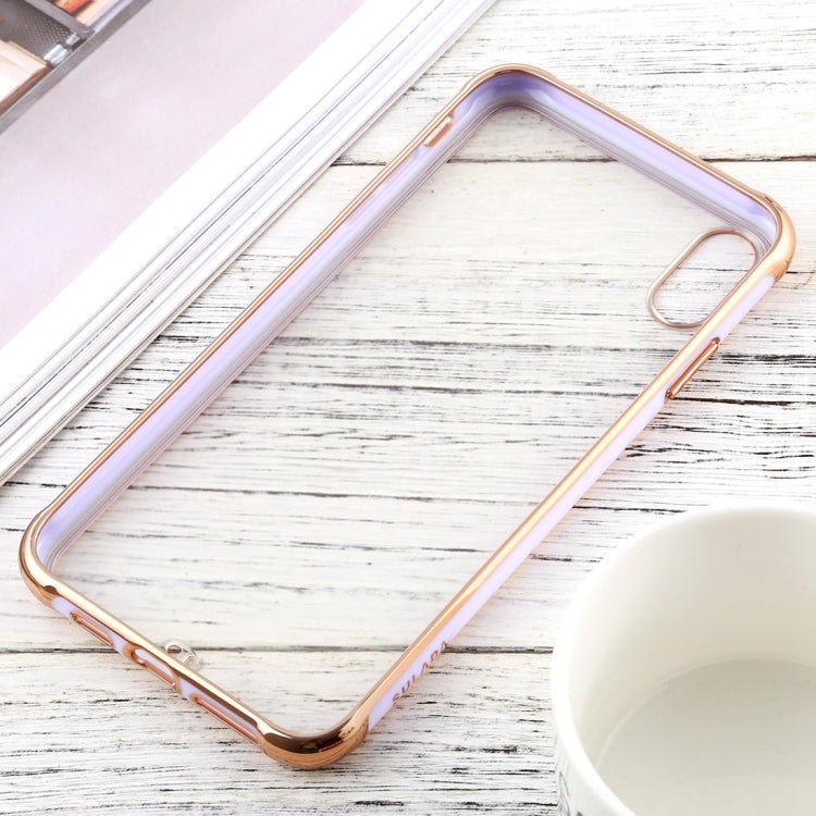 For iPhone X / XS SULADA Colorful Edge Series Shockproof TPU + Electroplated Edge Protective Case