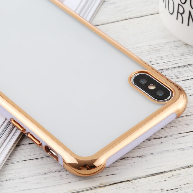 For iPhone X / XS SULADA Colorful Edge Series Shockproof TPU + Electroplated Edge Protective Case