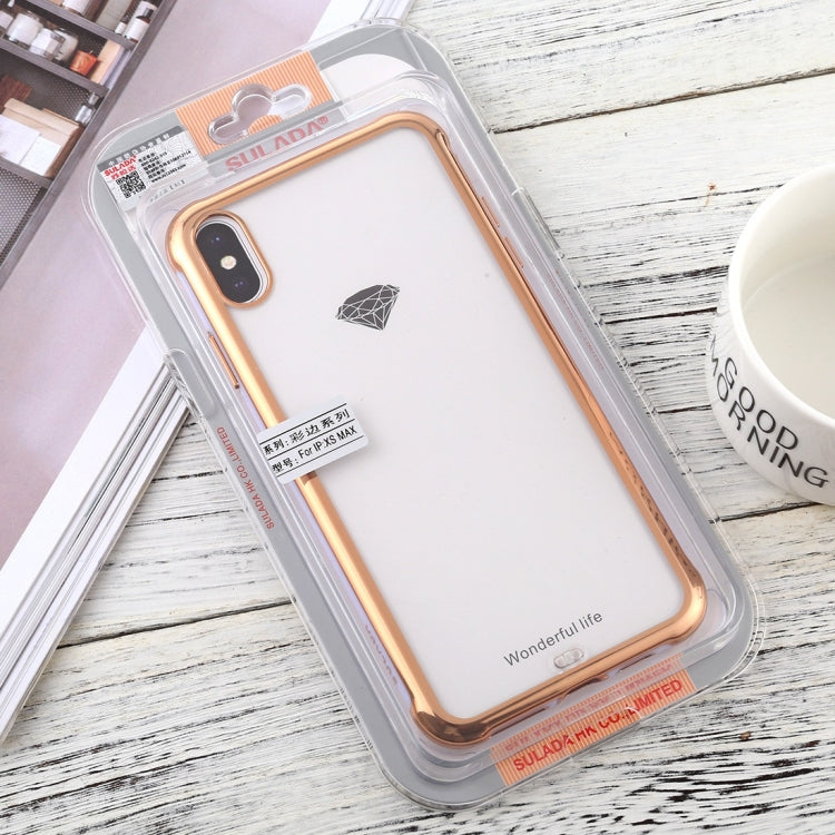 For iPhone X / XS SULADA Colorful Edge Series Shockproof TPU + Electroplated Edge Protective Case