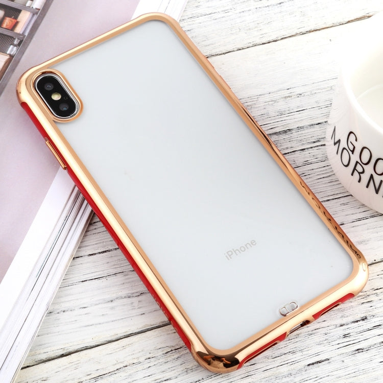 For iPhone X / XS SULADA Colorful Edge Series Shockproof TPU + Electroplated Edge Protective Case