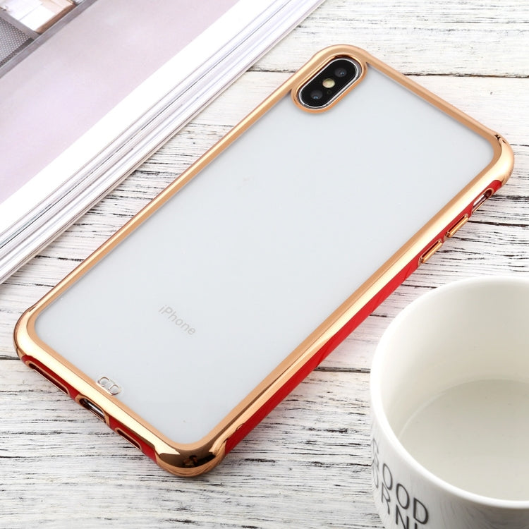 For iPhone X / XS SULADA Colorful Edge Series Shockproof TPU + Electroplated Edge Protective Case