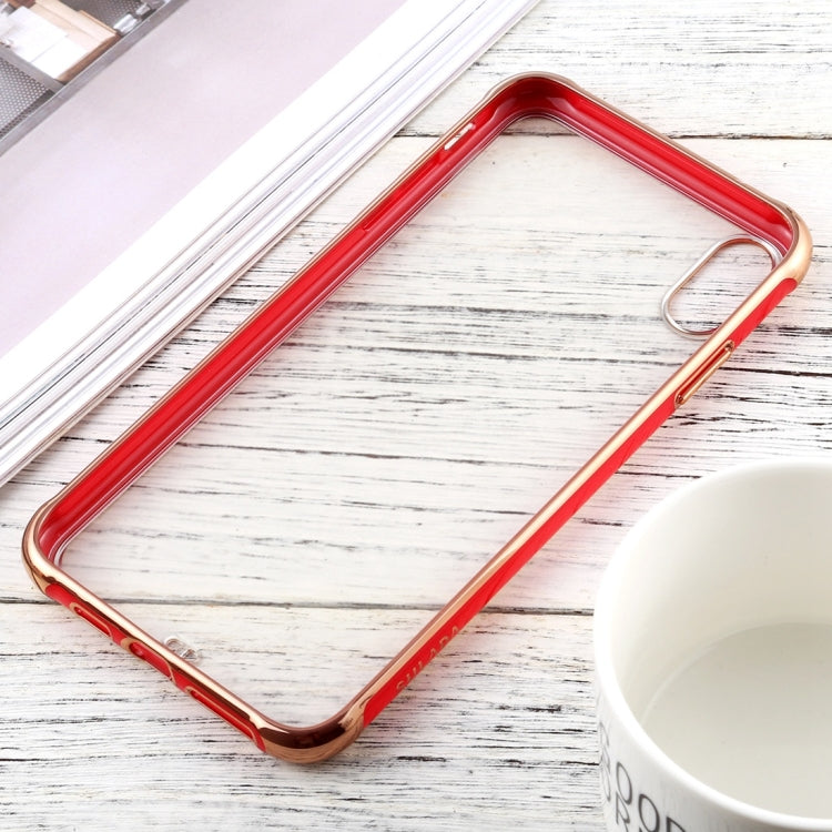 For iPhone X / XS SULADA Colorful Edge Series Shockproof TPU + Electroplated Edge Protective Case
