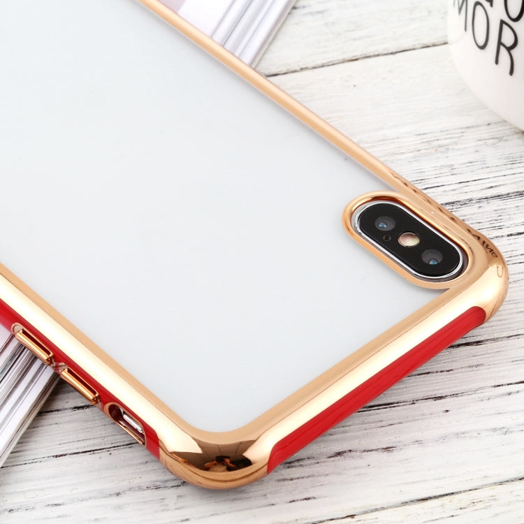 For iPhone X / XS SULADA Colorful Edge Series Shockproof TPU + Electroplated Edge Protective Case