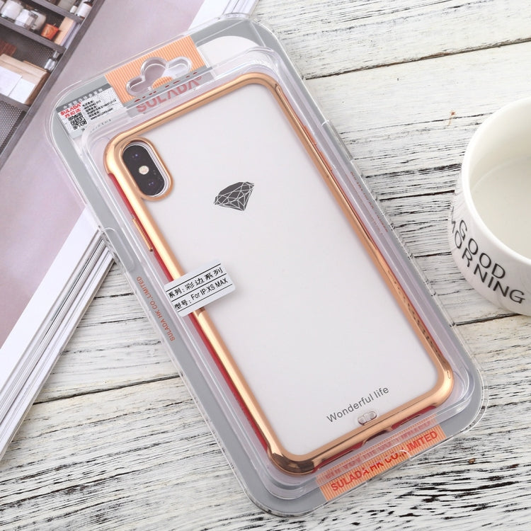 For iPhone X / XS SULADA Colorful Edge Series Shockproof TPU + Electroplated Edge Protective Case