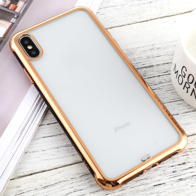 For iPhone XS Max SULADA Colorful Edge Series Shockproof TPU + Electroplated Edge Protective Case