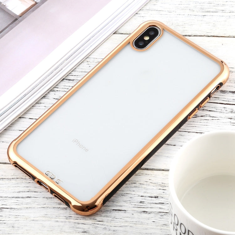 For iPhone XS Max SULADA Colorful Edge Series Shockproof TPU + Electroplated Edge Protective Case