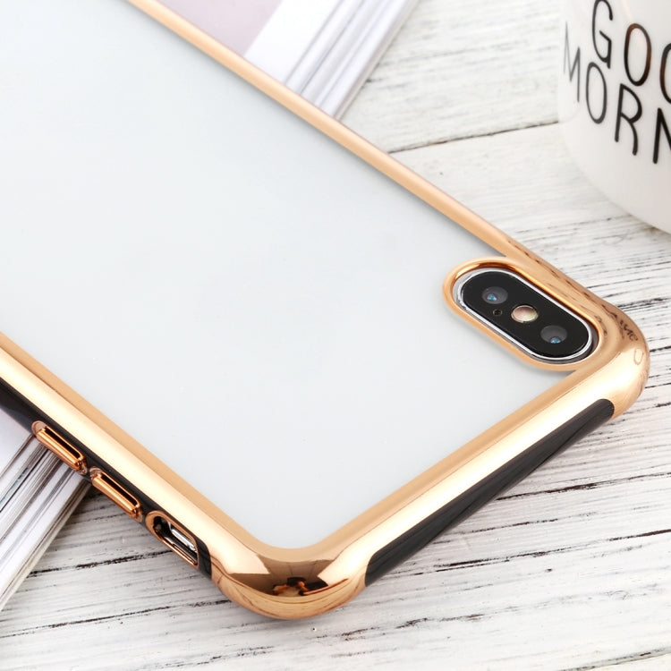 For iPhone XS Max SULADA Colorful Edge Series Shockproof TPU + Electroplated Edge Protective Case
