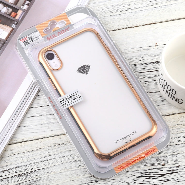 For iPhone XR SULADA Colorful Edge Series Shockproof TPU + Electroplated Edge Protective Case