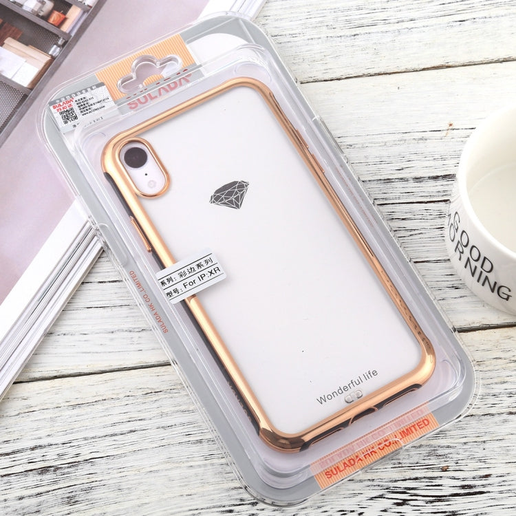 For iPhone XR SULADA Colorful Edge Series Shockproof TPU + Electroplated Edge Protective Case