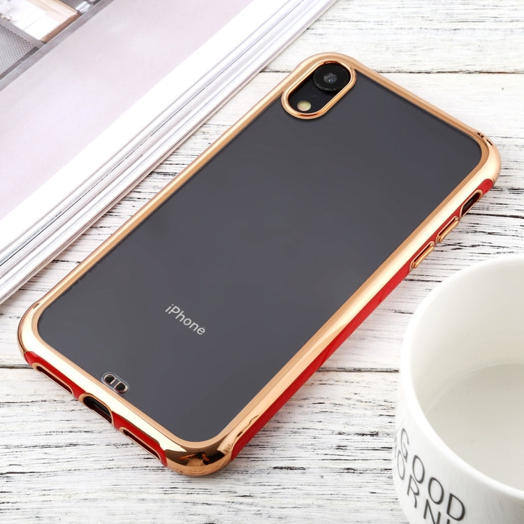 For iPhone XR SULADA Colorful Edge Series Shockproof TPU + Electroplated Edge Protective Case