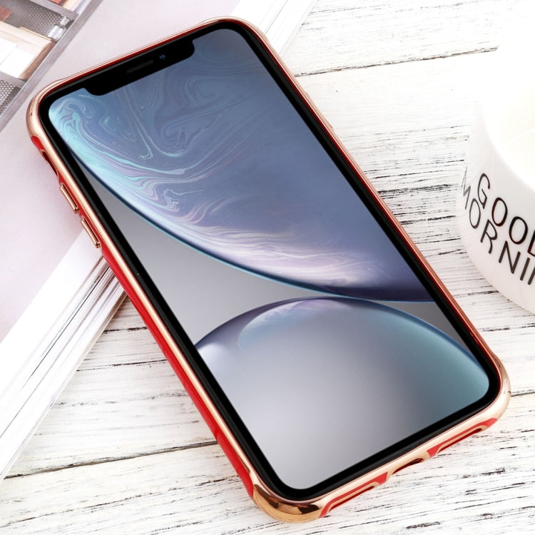 For iPhone XR SULADA Colorful Edge Series Shockproof TPU + Electroplated Edge Protective Case