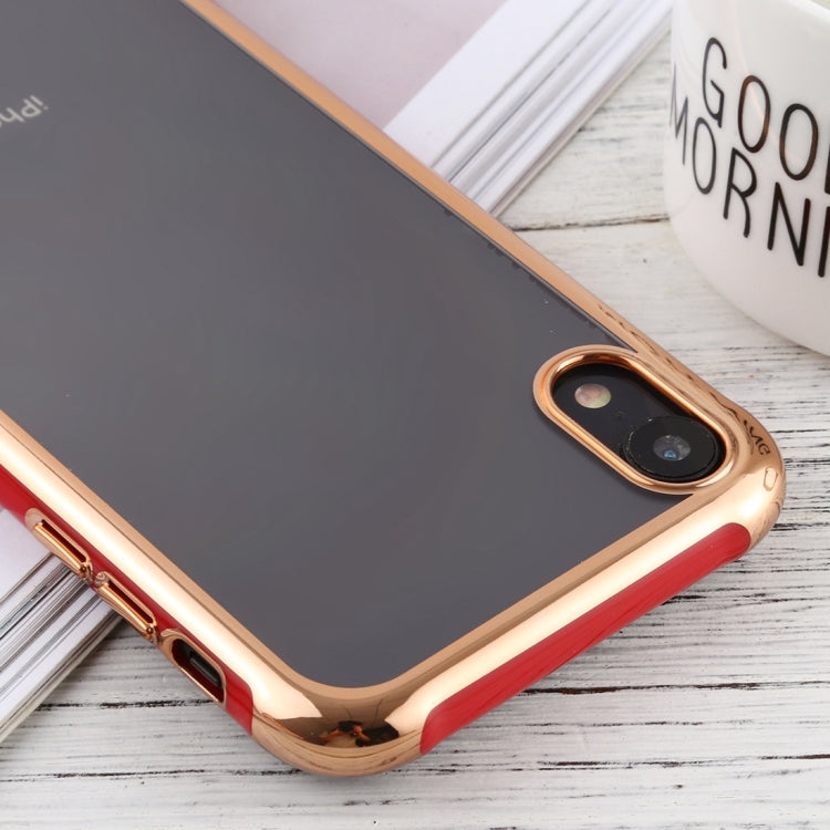 For iPhone XR SULADA Colorful Edge Series Shockproof TPU + Electroplated Edge Protective Case