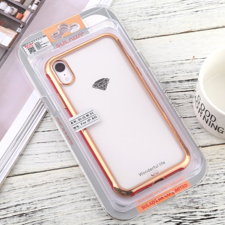 For iPhone XR SULADA Colorful Edge Series Shockproof TPU + Electroplated Edge Protective Case