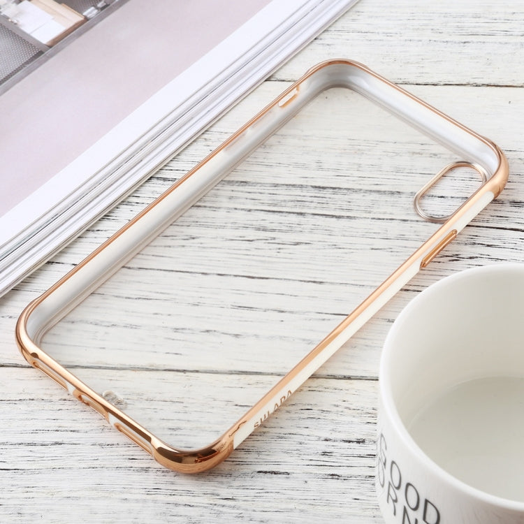 For iPhone XR SULADA Colorful Edge Series Shockproof TPU + Electroplated Edge Protective Case