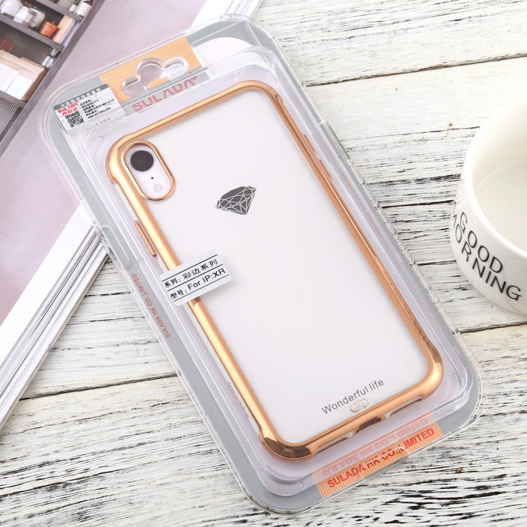 For iPhone XR SULADA Colorful Edge Series Shockproof TPU + Electroplated Edge Protective Case