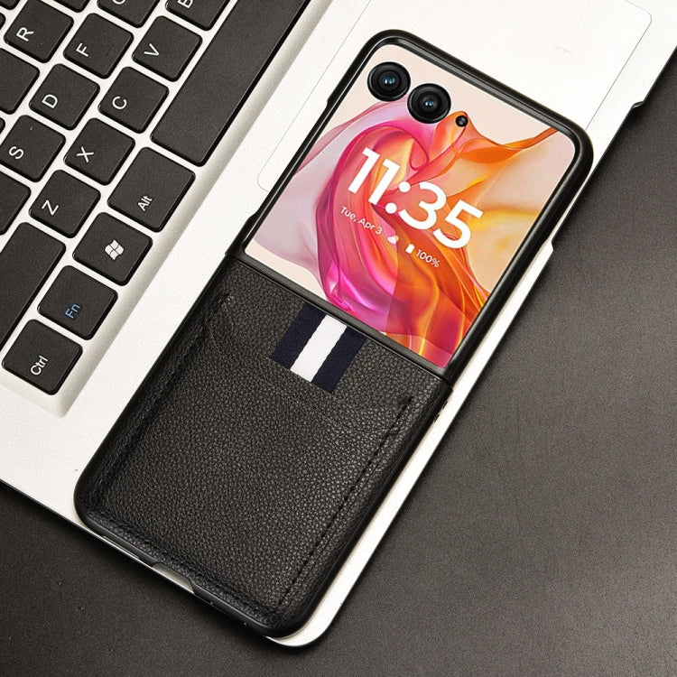 For Motorola Razr 50 Ultra Litchi Texture Card Slot Phone Case