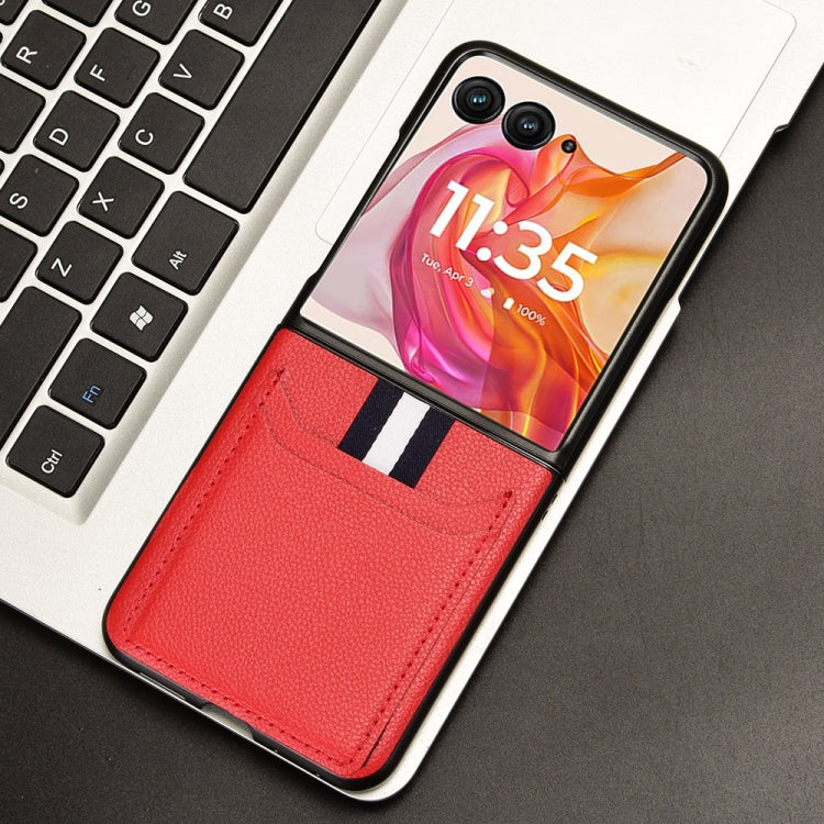 For Motorola Razr 50 Ultra Litchi Texture Card Slot Phone Case