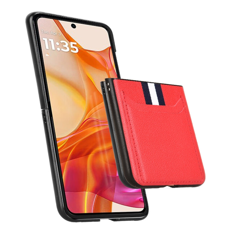For Motorola Razr 50 Ultra Litchi Texture Card Slot Phone Case