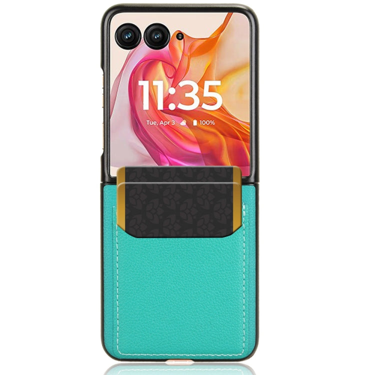 For Motorola Razr 50 Ultra Litchi Texture Card Slot Phone Case